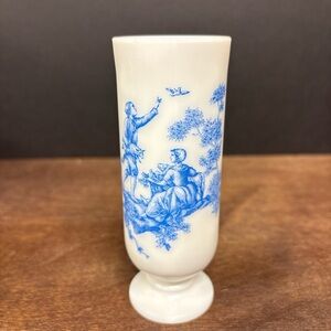 Avon White and Blue Decorative Mug